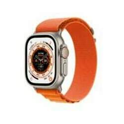 Apple Watch Ultra GPS + Cellular - Caixa de titânio 49 mm - Pulseira Loop Alpina laranja - G