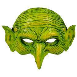 Mascara Duende Verde pra Fantasia Cosplay de Halloween