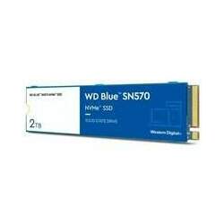 SSD WD Blue SN570 2TB, M.2 2280, PCIe Gen3x4, NVMe v1.4, Leitura: 3500MB/s e Gravação: 3500MB/s, Azul - WDS200T3B0C