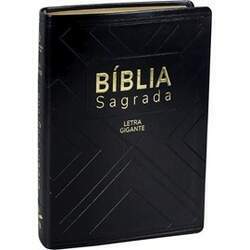 Bíblia Sagrada NAA Letra Gigante Capa Luxo Preta