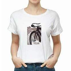 Camiseta Feminina Bike na trilha