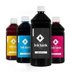 Kit 4 Tintas para HP 416 Corante Black 1 Litro e Coloridas 500 ml - Ink Tank