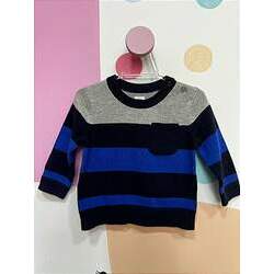 Suéter GAP, de tricô - Listrado/ Azul