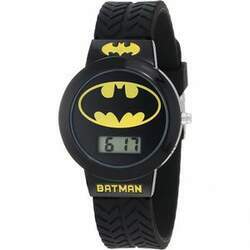 Relógio de Quartzo Digital para Crianças de 5 até 15 Anos, Accutime Batman, Preto
