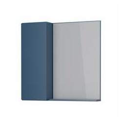 Espelheira para Banheiro em Madeira 560 55x56cm Azul