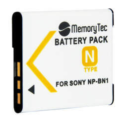 Bateria NP-BN1 para câmera digital e filmadora Sony DSC-W10, DSC-WX7, DSC-T110, DSC-TX5, DSC-T99D, DSC-J10