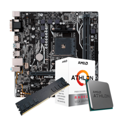 Kit Upgrade AMD Athlon 3000G 3 5GHz Vega 3 Asus A320-K/BR DDR4 AM4 8GB DDR4 2666MHz