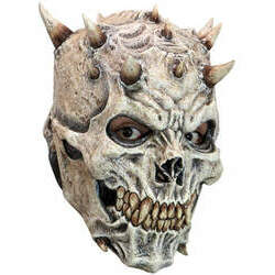 Máscara esqueleto com picos de látex para adulto
