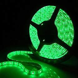 Fita LED 5050 Verde Siliconada Prova D'água 5 Metros Fonte
