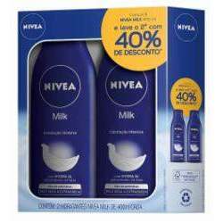 Kit Hidratante Nivea 400ml Milk 40% de Desconto
