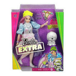 Barbie Extra Cabelos Coloridos e Vestido Brilhante GVR05 - Mattel