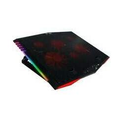 Base Gamer Husky Gaming, Preto e Vermelho, Para Notebook até 21', Com 6 Fans, RGB - HGMB001