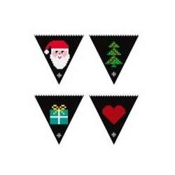 Bandeirinhas de Natal Pixel