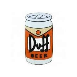 Quadro Mda formato lata Duff beer