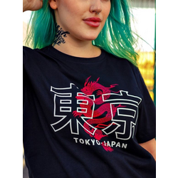 Camiseta Tokyo Dragon - Preta