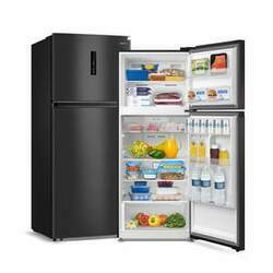Geladeira - Refrigerador Black Inox Look 2 portas RT580MTA281 - 411 Litros, Frost Free - Midea