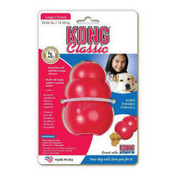 Brinquedo Kong Classic Grande Para Cães Borracha Recheável
