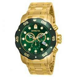Relógio Masculino Pro Diver SCUBA, Invicta ZG 80072, Dourado e Verde