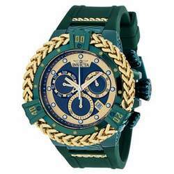 Relógio Masculino de Quartzo Bolt Herc, Invicta 39324, Verde e Dourado