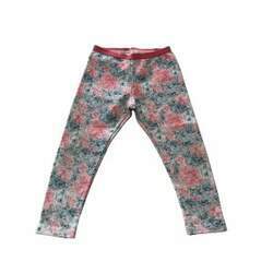 Calça legging flores rosas pontinhos verdes Zara 18-24M