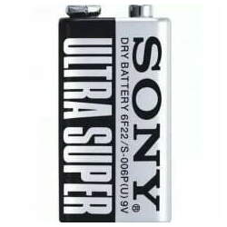Bateria Zinco Carbono 9 Volts S-006p - Sony - SEM BLISTER