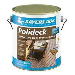 Verniz Polideck SB-2316 Natural Semi Brilho Exterior/Interior 3,6 litros Sayerlack