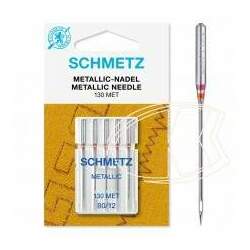 Agulha Schmetz 130 MET 80/12 Metallic Schmetz Bordado e costura