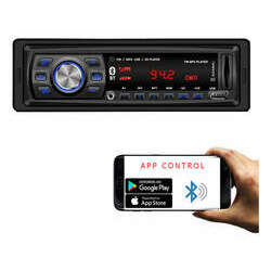 Rádio Automotivo Player Mp3 Usb Bluetooth Aux App Control