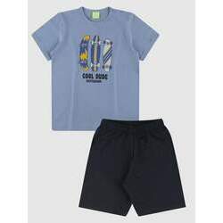 Conjunto Bebê e Infantil Camiseta/Bermuda Menino Verão -