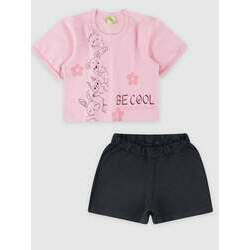 Conjunto Infantil Blusa/Shorts Menina -