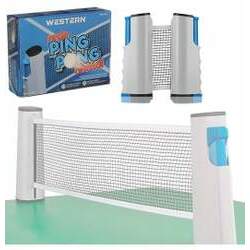 Rede Ping Pong Retrátil Western