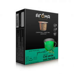 Cápsulas de Chá Chá Verde com Hortelã Aroma - Compatíveis com Nespresso - 10 un