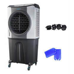 Climatizador De Ar Evaporativo Portátil 210w 100l Zellox Cor Cinza 110v