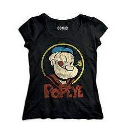 Camiseta Feminina Popeye - Nerd e Geek - Presentes Criativos