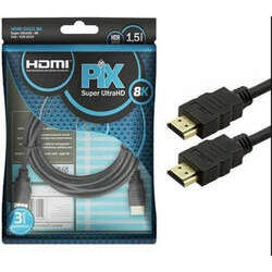 Cabo Hdmi 1,5m 2 1 8k Ultra 018-1015 Hd Hdr 48gbps Chip Sce