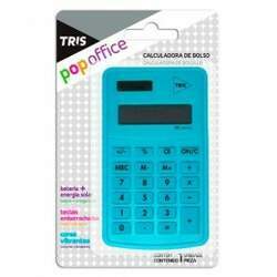 Calculadora De Bolso Tris Pop Office Azul - Ref 678238