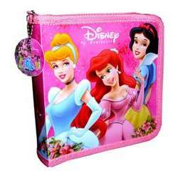 Porta CD/DVD Princesas da Disney para 28 discos - 01 unidade