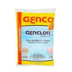 Cloro tratamento para piscina Estabilizado concentrador Genco Genclor 1kg