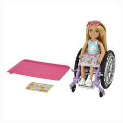 Barbie Chelsea Loira Com Cadeira de Rodas - HGP29 - Mattel