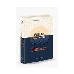 Bíblia Dia E Noite - 365 Dias E Noites Com A Palavra - Azul E Branco