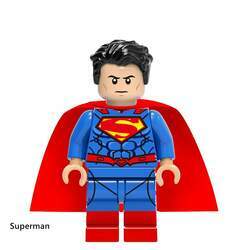Réplica Bloco de Montar Personagem Superman Classico: Superman Super Homem Movie DC Comics Peças Estilo Lego - MKP