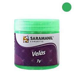 Corante Saramanil Verde Alface Fluorescente para Vela Anilina Óleo 7g