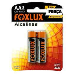 Pilhas Alcalinas AA 1,5V 2 Pilhas Foxlux