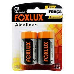 Pilhas Alcalinas C LR14 1,5V 2 Pilhas Foxlux