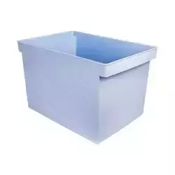 Caixa Arquivo Multiuso Plástica Azul Pastel - Dello