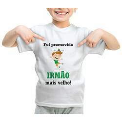 Camiseta ou Body - Promovido a Irmão Mais Velho Verde