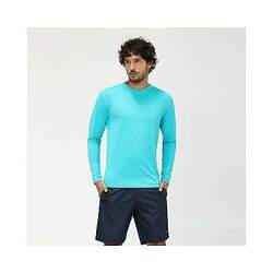 Camiseta com Proteção Solar UV LINE - UVPRO - Azul piscina