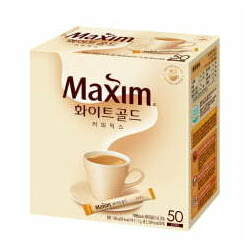 Café Pronto Solúvel Coffee Maxim Coreano White Gold - 50 Sachês