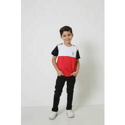 Camiseta ou Body Unissex - Vermelho e Branco Premium - Infantil