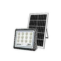 Refletor Painel Solar 800W LED Bateria Litio Recarregável Com Controle Branco Frio IP67
